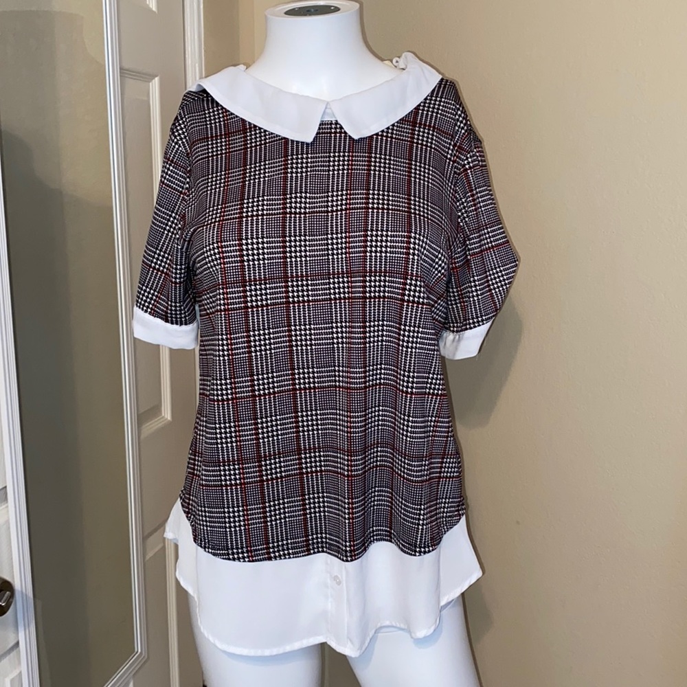 Checkered blouse